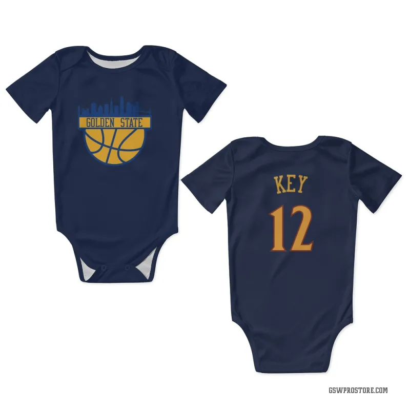Braxton Key Navy Golden State Warriors Newborn & Infant Bodysuit