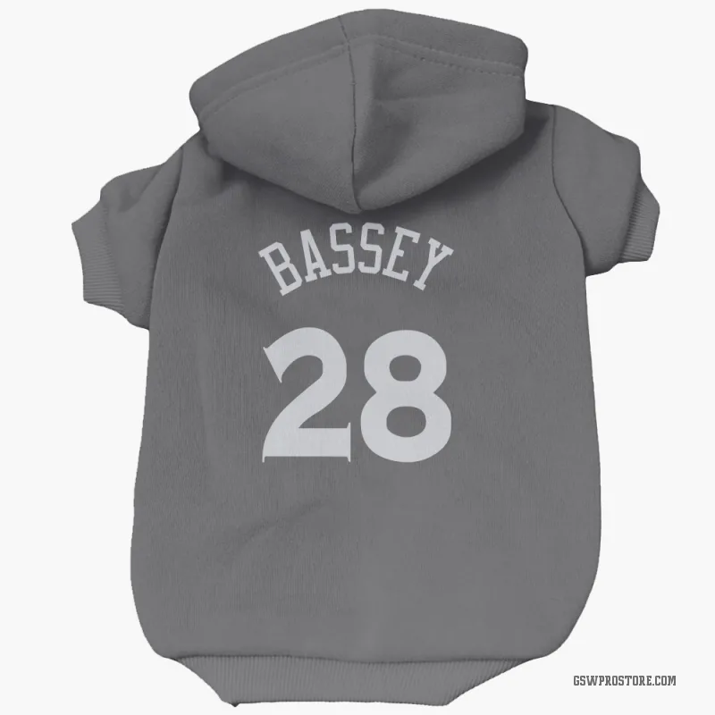Charles Bassey Gray Golden State Warriors Cat & Dog Pet Hoodie