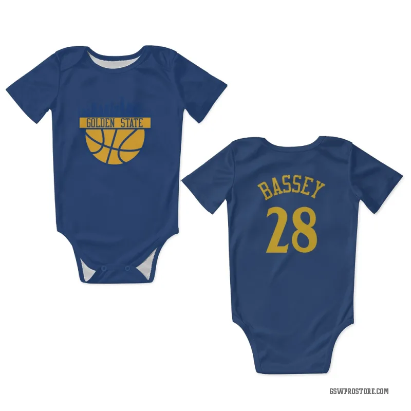 Charles Bassey  Royal Golden State Warriors  Newborn & Infant Bodysuit