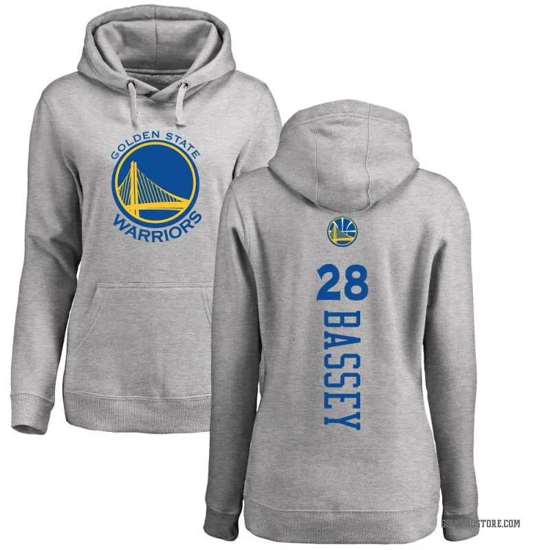 Charles Bassey Women's Gold Golden State Warriors Branded Ash Backer Pullover Hoodie