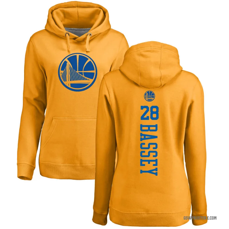 Charles Bassey Women's Gold Golden State Warriors Branded One Color Backer Pullover Hoodie