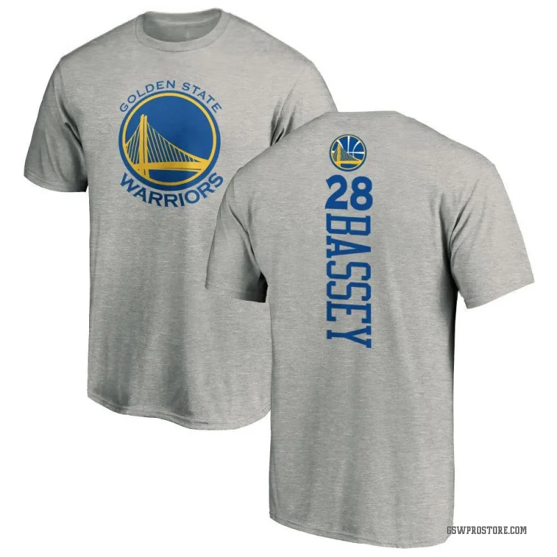 Charles Bassey Youth Gold Golden State Warriors Ash Backer T-Shirt