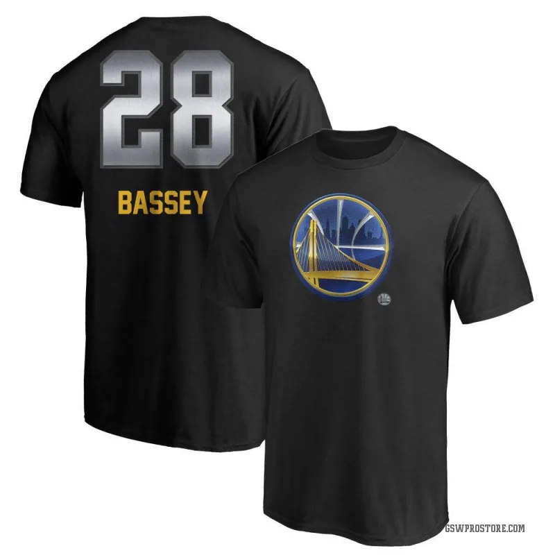 Charles Bassey Youth Gold Golden State Warriors Black Midnight Mascot T-Shirt