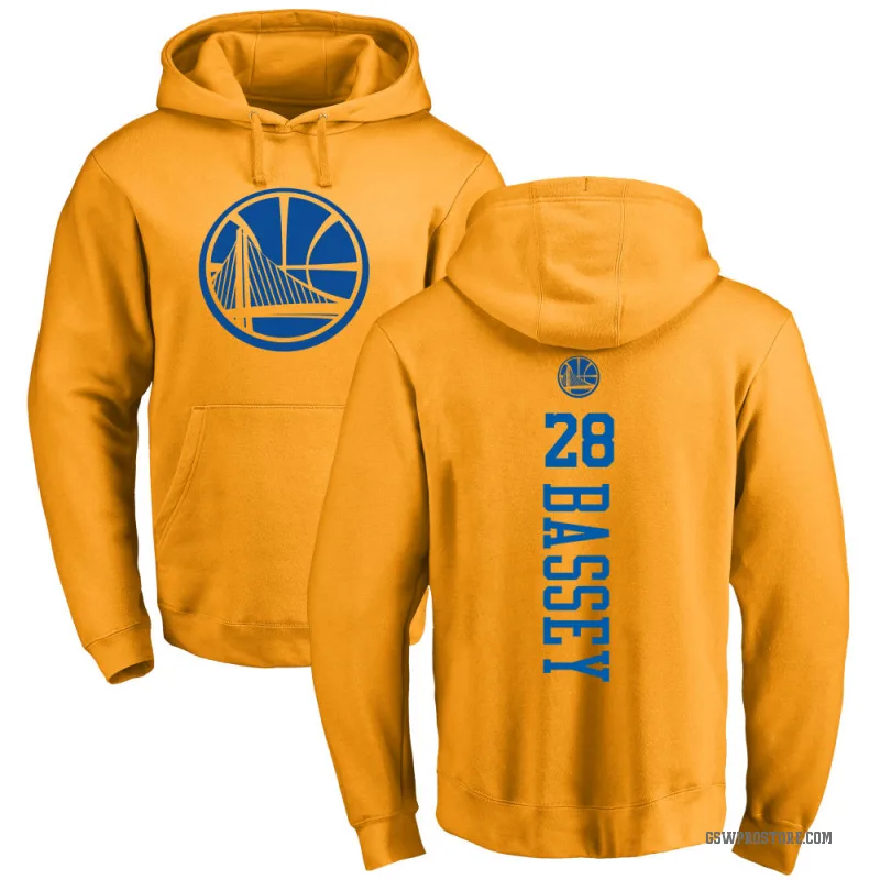 Charles Bassey Youth Gold Golden State Warriors Branded One Color Backer Pullover Hoodie
