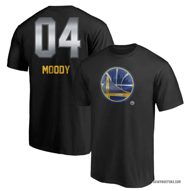 Moses Moody Men's Gold Golden State Warriors Black Midnight Mascot T-Shirt