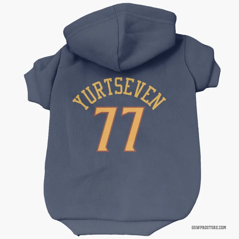Omer Yurtseven  Navy Golden State Warriors  Cat & Dog Pet Hoodie