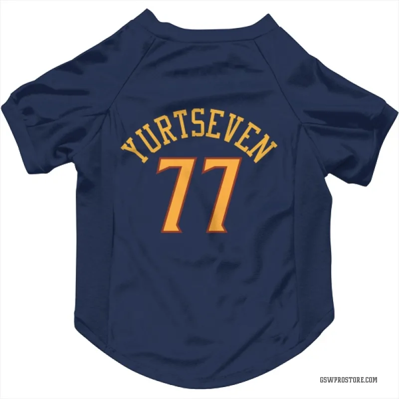Omer Yurtseven  Navy Golden State Warriors  Cat & Dog Pet Jersey