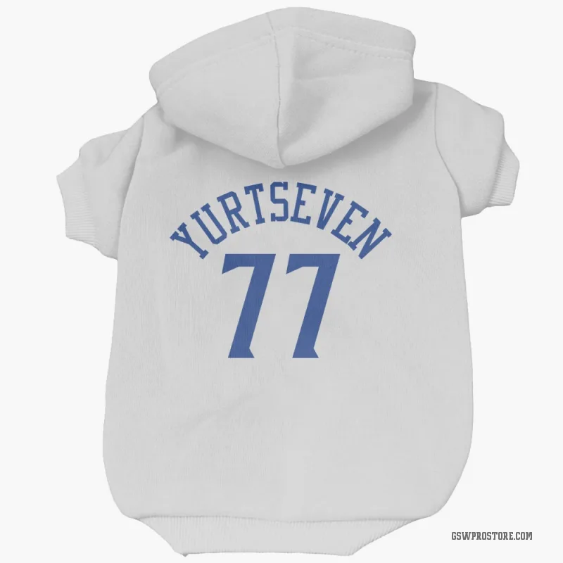 Omer Yurtseven  White Golden State Warriors  Cat & Dog Pet Hoodie