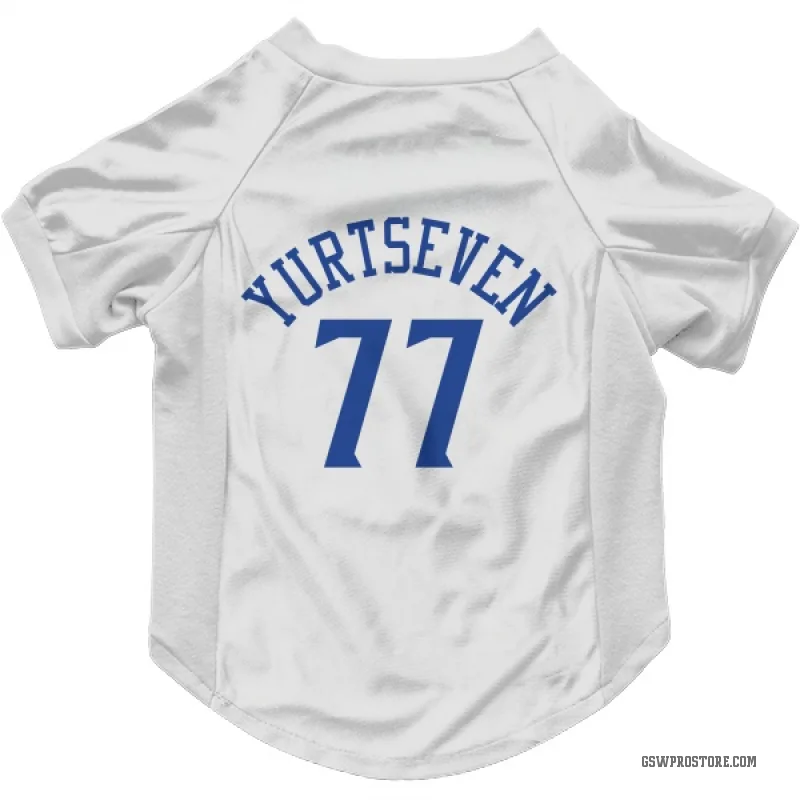 Omer Yurtseven  White Golden State Warriors  Cat & Dog Pet Jersey