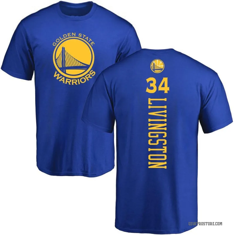 Shaun Livingston Men's Gold Golden State Warriors Royal Backer T-Shirt